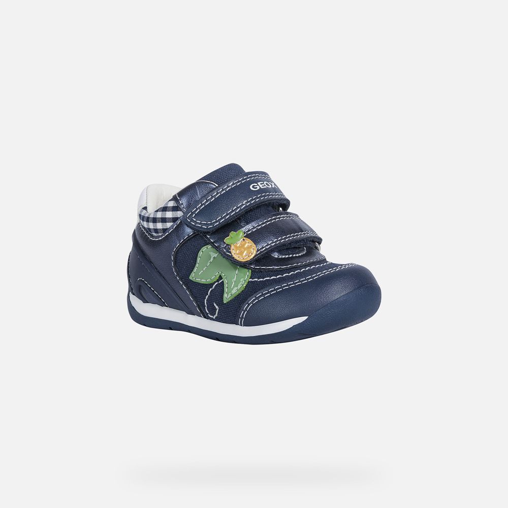 Geox Sneakers Navy Each Girl - Geox Baby Shoes - ZDOYUI326